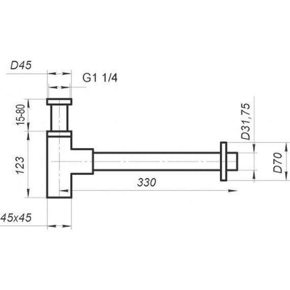 Сифон для умывальника BelBagno BB-SMQ2-NERO, черный - фото, картинка 2 Сифон для умывальника BelBagno BB-SMQ2-NERO, черный - фото 2