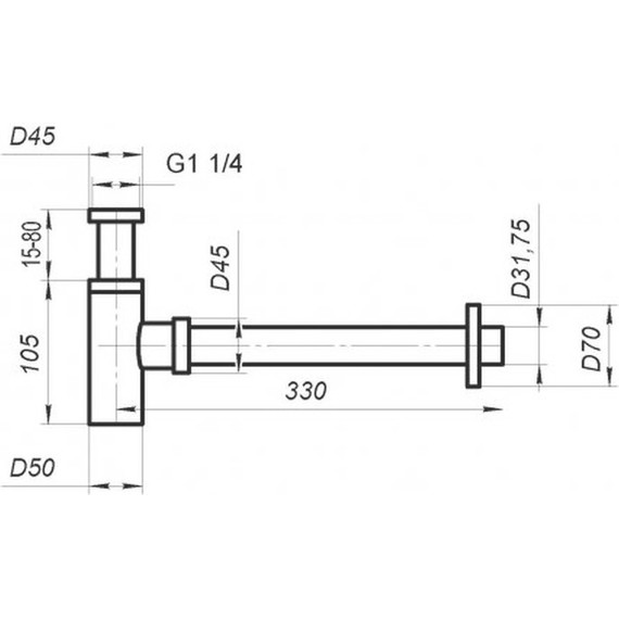 Сифон для умывальника BelBagno BB-SMT2-01 - фото 2