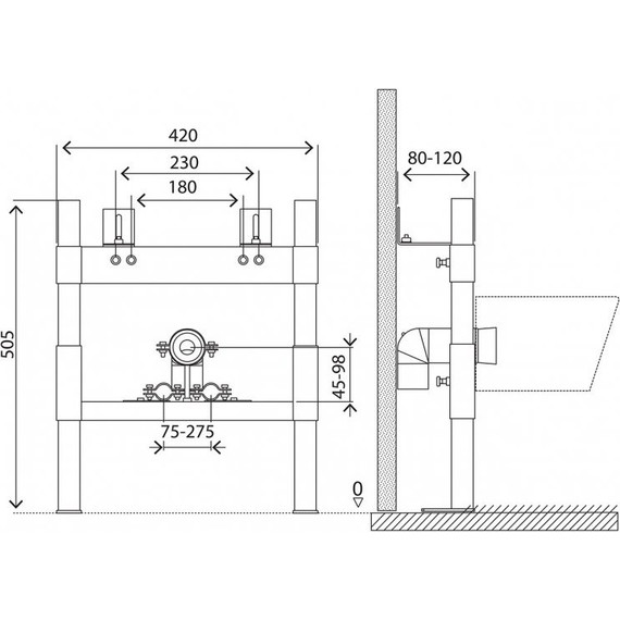 Инсталляция для биде BelBagno BB024-BD - фото, картинка 5 Инсталляция для биде BelBagno BB024-BD - фото 5