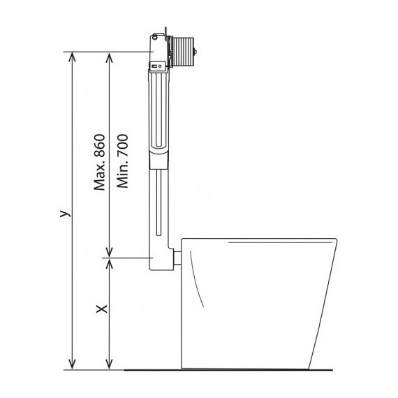 Смывной бачок скрытого монтажа для приставных унитазов BelBagno BB025-CS - фото, картинка 10 Смывной бачок скрытого монтажа для приставных унитазов BelBagno BB025-CS - фото 10