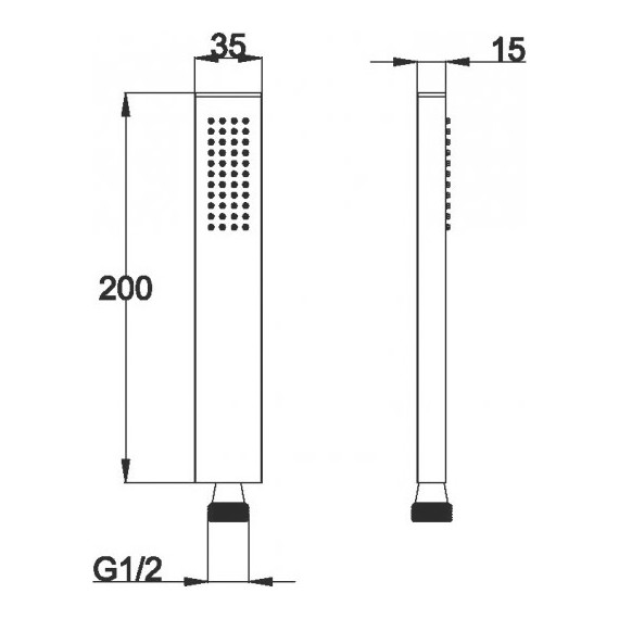 Ручной душ BelBagno Carin CAR-D2C-CRM - фото 2