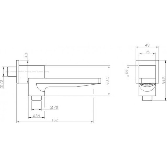 Излив для ванны BelBagno Romano ROM-BCA-CRM - фото, картинка 2 Излив для ванны BelBagno Romano ROM-BCA-CRM - фото 2