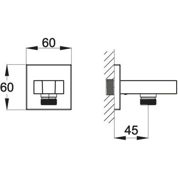 Шланговое подсоединение с держателем BelBagno Arlie ARL-PHD-CRM - фото 2