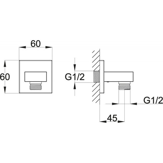 Шланговое подсоединение BelBagno Arlie ARL-PG-CRM - фото 2
