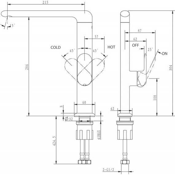 Смеситель для кухни BelBagno Ferrano FER-LAM-CRM - фото 2