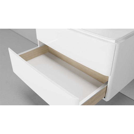 Тумба подвесная с раковиной Velvex Luna 60 см tpLUN.60-21.43, белый - фото 8