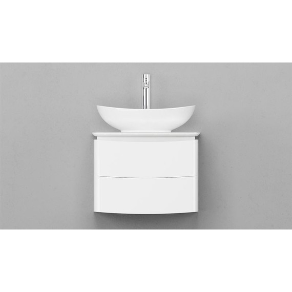 Тумба подвесная с раковиной Velvex Luna 60 см tpLUN.60-21.43, белый - фото 10