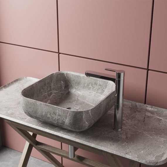 Смеситель для раковины высокий Paini Arena 92CR211LLBLFTSSRKM, хром - фото 3