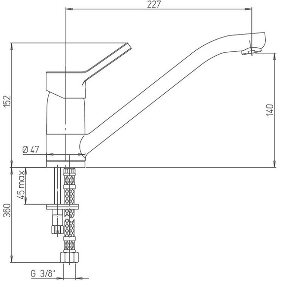 Смеситель для кухни Paini Arena 92CR573KM, хром - фото 6
