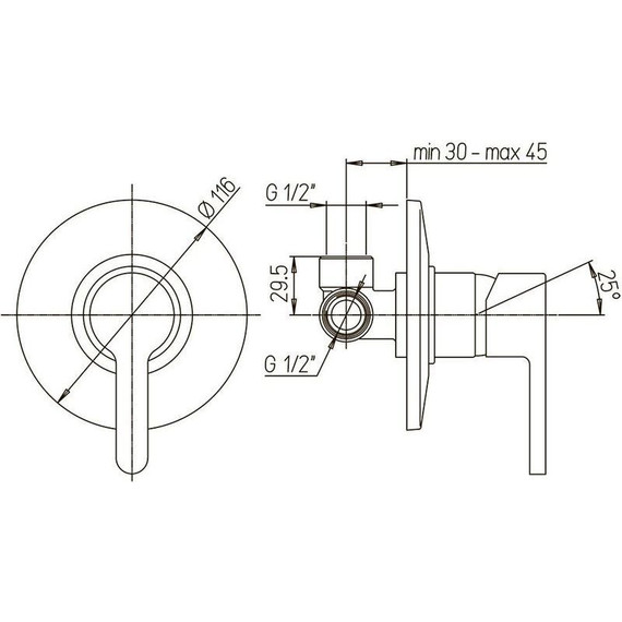 Смеситель для душа Paini Arena 92CR6902SFTLMKM, хром - фото 4