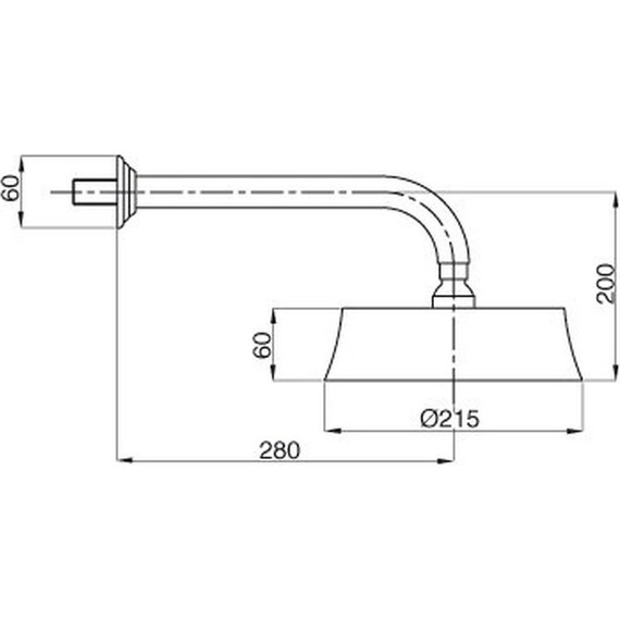Верхний душ Cezares Articoli Vari CZR-TDD2-02 215х215 мм, бронза - фото 2