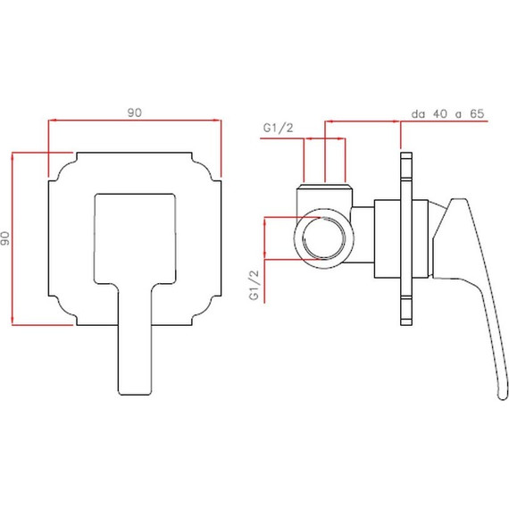 Смеситель для душа Cezares LEGEND-DIM-02, бронза, Цвет производителя: бронза - фото 2