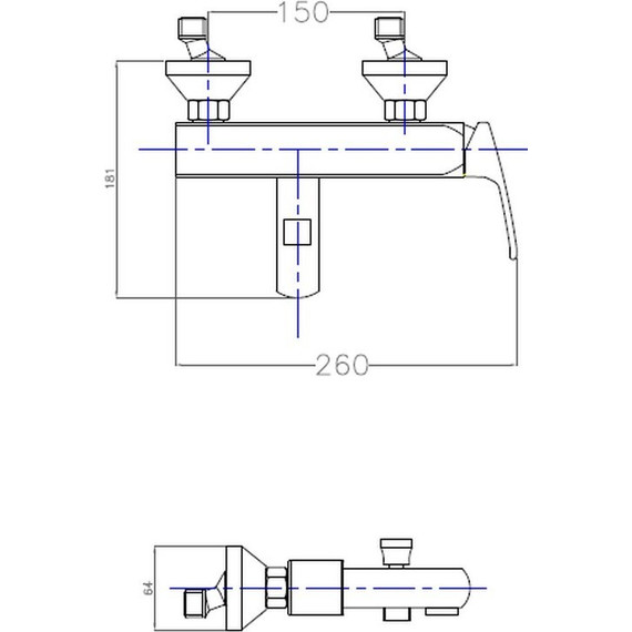 Смеситель для ванны Cezares LEGEND-VM-01, Цвет производителя: хром - фото 2