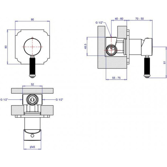 Смеситель для душа Cezares OLIMP-DIM2-01-L, Цвет производителя: хром - фото 2