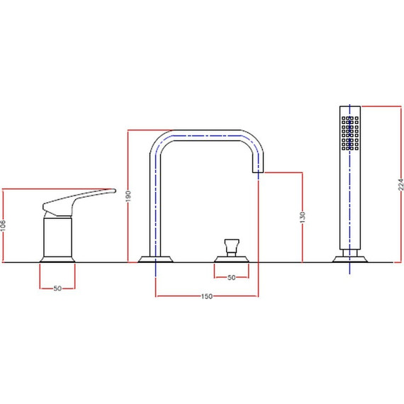 Смеситель для ванны Cezares LEGEND-BVDM-02, бронза, Цвет производителя: бронза - фото 2