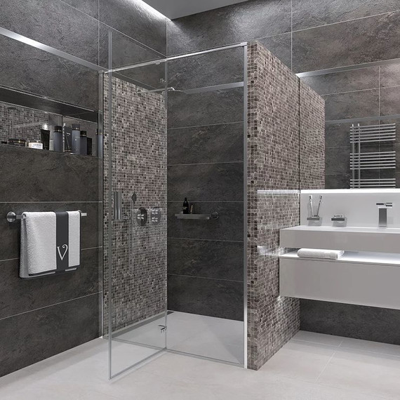 Душевая дверь Veconi Vianno 90 см VN73-90-01-C4, хром/прозрачное - фото 4