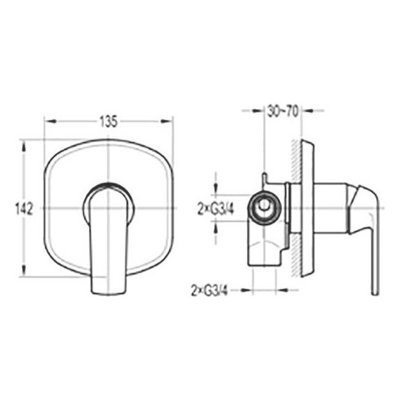 Переключатель на 4 положения Cezares GLOBO-F-DEV4-01 - фото 2