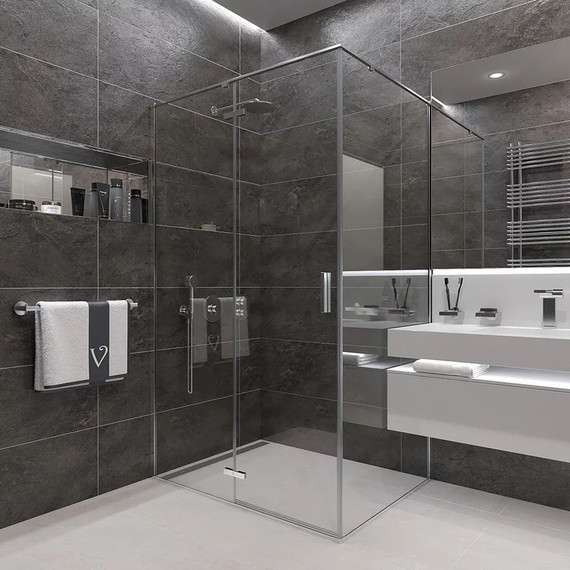 Душевое ограждение Veconi Rovigo 120х90 см RV073-12090-01-C4, хром/прозрачное - фото 3