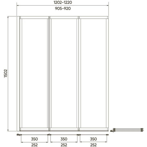 Шторка для ванны Veconi Palau 120 см PL73L-120-01-19C4, хром/прозрачное L - фото, картинка 3 Шторка для ванны Veconi Palau 120 см PL73L-120-01-19C4, хром/прозрачное L - фото 3