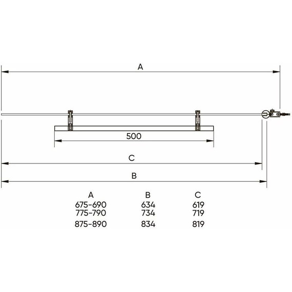 Шторка для ванны Veconi Palau 80 см PL79-80-01-C4, хром/прозрачное - фото 2