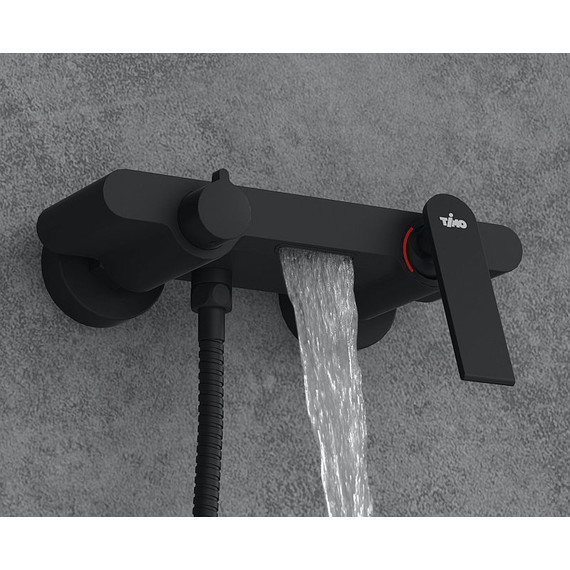 Смеситель для ванны Timo Anni 2714/03Y, черный матовый - фото 4