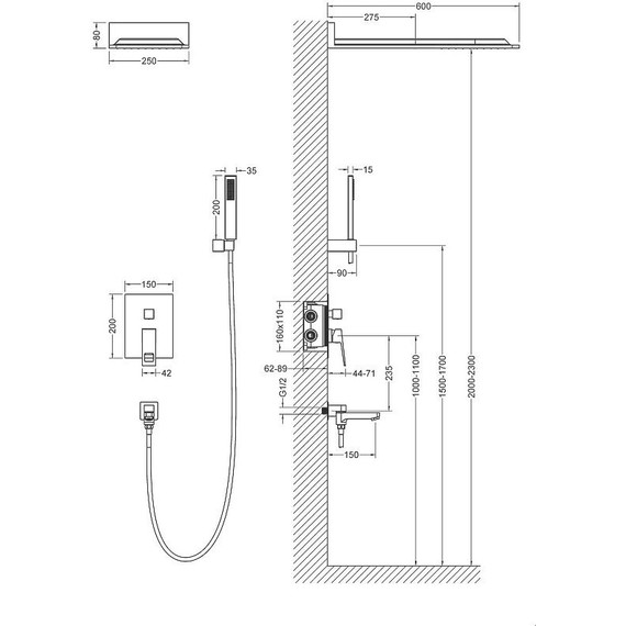 Душевая система для ванны Timo Briana SX-7119/00SM - фото 7