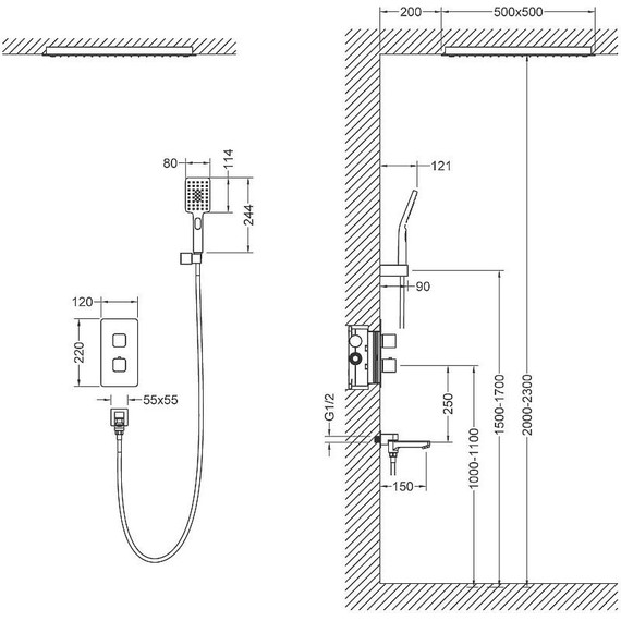 Душевая система для ванны с термостатом Timo Petruma SX-5019/00SM - фото 12