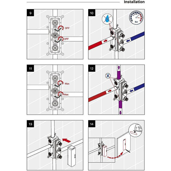 Душевая система для ванны с термостатом Timo Petruma SX-5079/03SM, черный матовый - фото 6