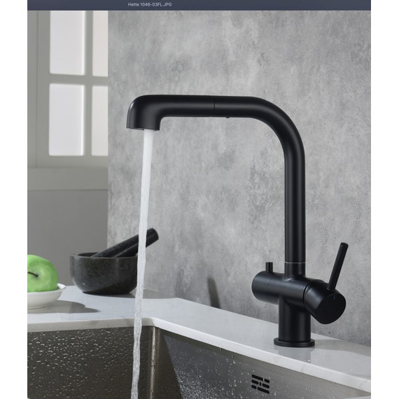 Смеситель для кухни Timo Saona 2346/03FL, черный матовый - фото 2