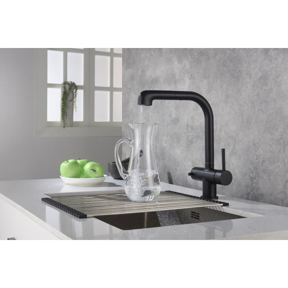 Смеситель для кухни Timo Saona 2346/03FL, черный матовый - фото 3