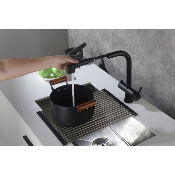 Смеситель для кухни Timo Saona 2346/03FL, черный матовый - фото 4