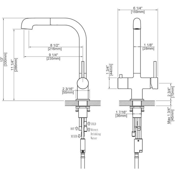 Смеситель для кухни Timo Saona 2346/03FL, черный матовый - фото 5