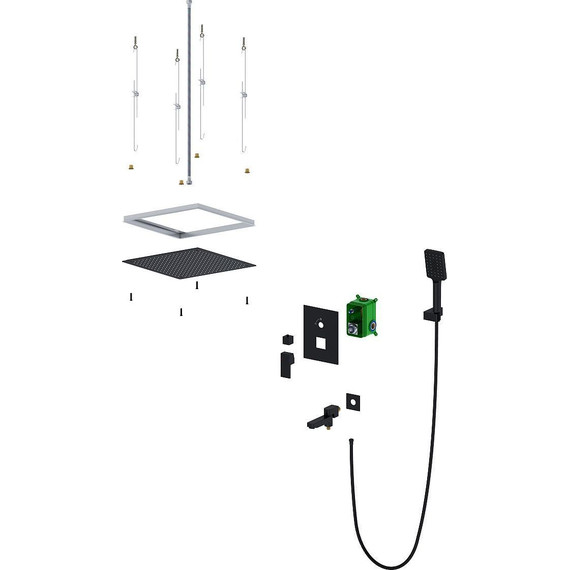 Душевая система для ванны Timo Selene SX-2039/03SM, черный матовый - фото 3