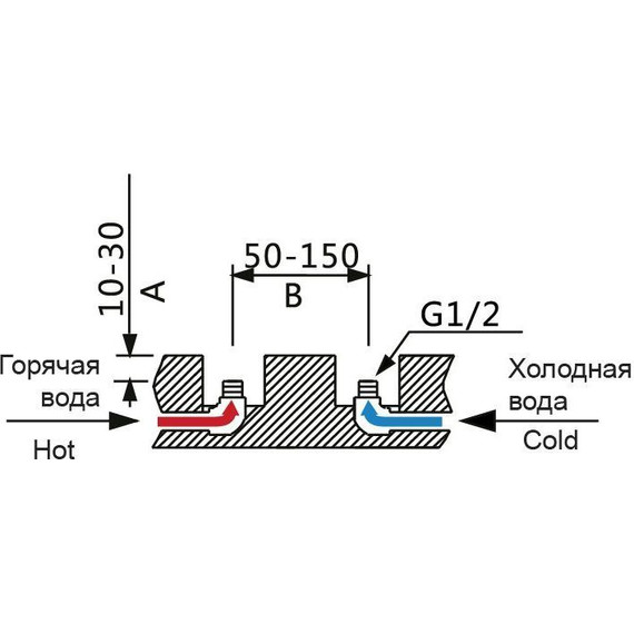 Смеситель для ванны Timo Nelson 1900/03Y-CR, черный матовый - фото 3