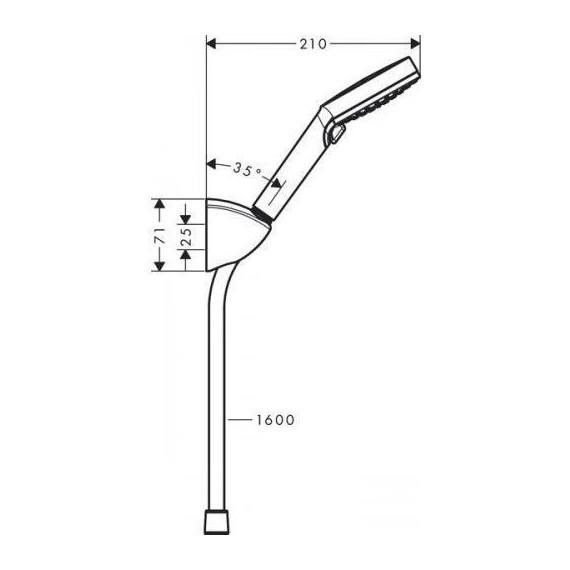 Душевой гарнитур Hansgrohe Vernis Blend 26273000 - фото 2