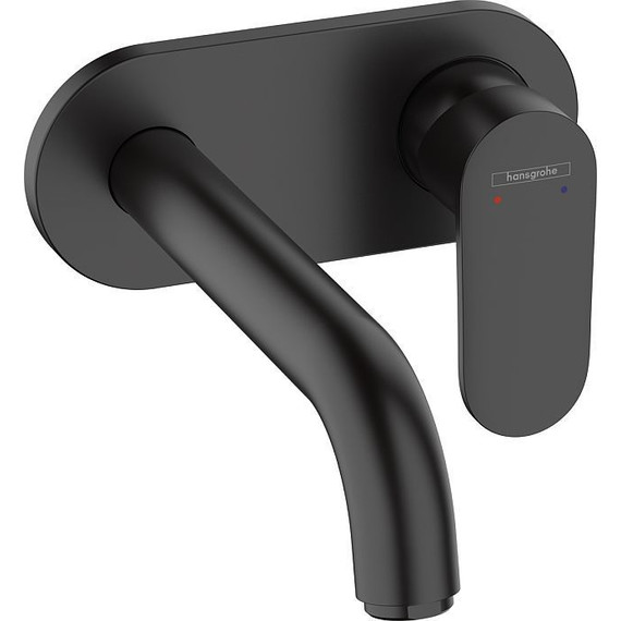 Смеситель для раковины настенный Hansgrohe Vernis Blend 71576670, черный матовый - фото 