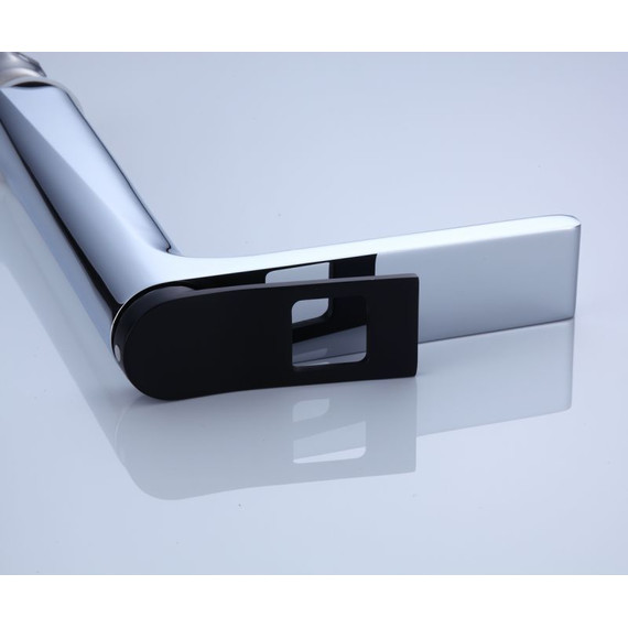 Смеситель для раковины высокий Bronze de Luxe Element EL21CB, хром матовый/черный - фото 4