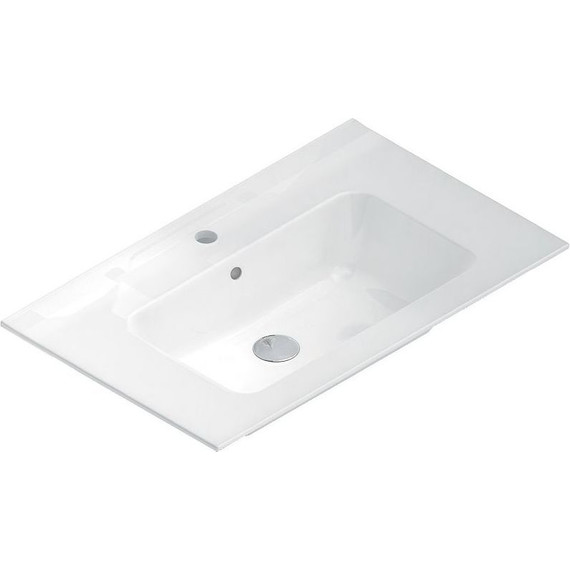 Тумба подвесная с раковиной Kerama Marazzi Piano 75 см PI.75\OLM, дымчатый вяз - фото 5