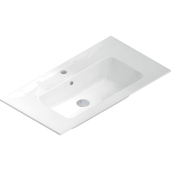 Тумба подвесная с раковиной Kerama Marazzi Piano 85 см PI.85\OLM, дымчатый вяз - фото 5