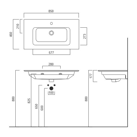 Тумба подвесная с раковиной Kerama Marazzi Piano 85 см PI.85\OLM, дымчатый вяз - фото 7