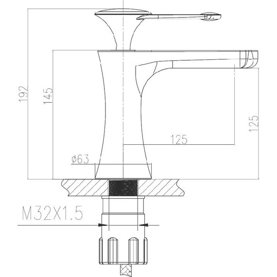 Смеситель для раковины Bronze de Luxe Yasmina 800/B03 - фото 3