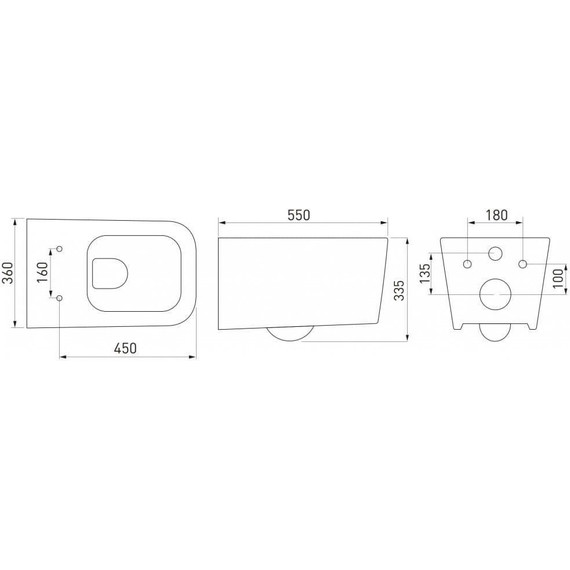 Инсталляция Berges Wasserhaus Novum с подвесным унитазом Floe Rimless 043224 - фото 10
