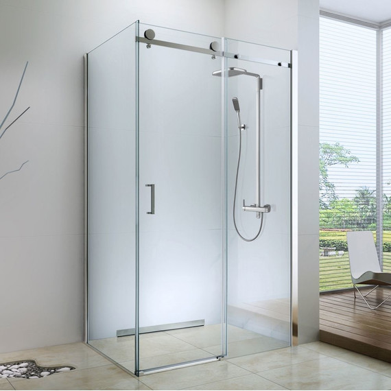 Душевое ограждение Berges Wasserhaus Gelios 120х80 см 061001 (стекло 8 мм), хром/прозрачное - фото 2