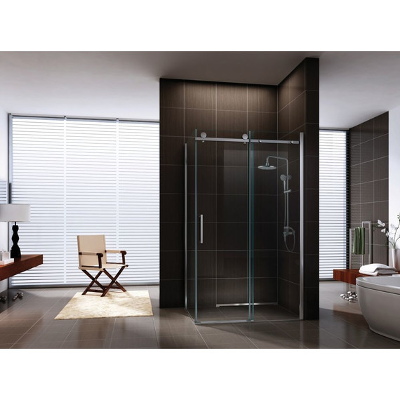 Душевое ограждение Berges Wasserhaus Gelios 120х80 см 061001 (стекло 8 мм), хром/прозрачное - фото 3