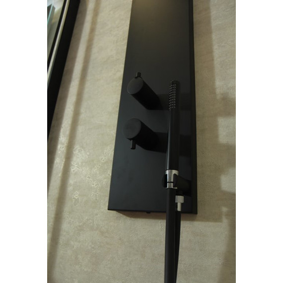 Душевая стойка Cezares PREMIER-CD2-NOP, чёрный матовый, Цвет производителя: чёрный матовый - фото 2