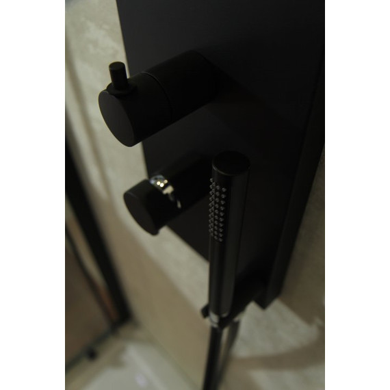 Душевая стойка Cezares PREMIER-CD2-NOP, чёрный матовый, Цвет производителя: чёрный матовый - фото 4