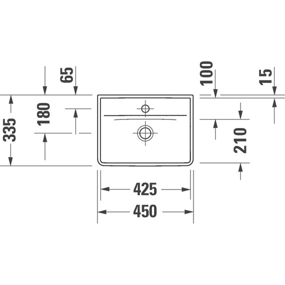Раковина подвесная Duravit D-Neo 45 см 0738450041 - фото 7