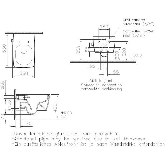 Унитаз-биде подвесной Vitra Metropole Rim-Ex 7672B003-1684 - фото 2