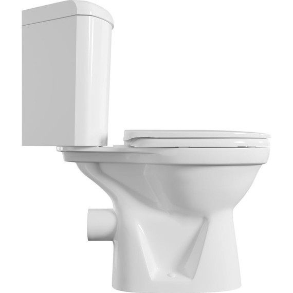 Унитаз-компакт угловой VitrA Norm Wenkel 9854B099-7200 с крышкой микролифт - фото, картинка 3 Унитаз-компакт угловой VitrA Norm Wenkel 9854B099-7200 с крышкой микролифт - фото 3