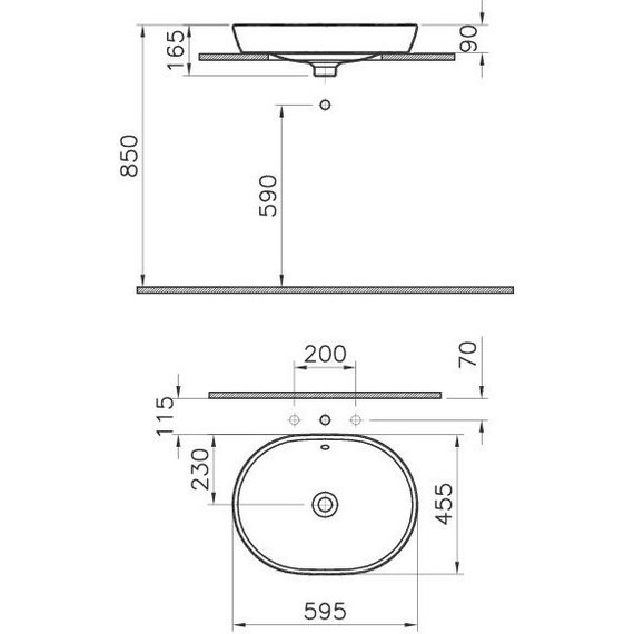 Раковина-чаша Vitra Metropole 60 см 5942B003-0012 - фото, картинка 2 Раковина-чаша Vitra Metropole 60 см 5942B003-0012 - фото 2